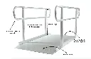 4ft Wheelchair Ramp with Handrails – Aluminium | 720mm Wide | 350kg Load | Anti-Slip